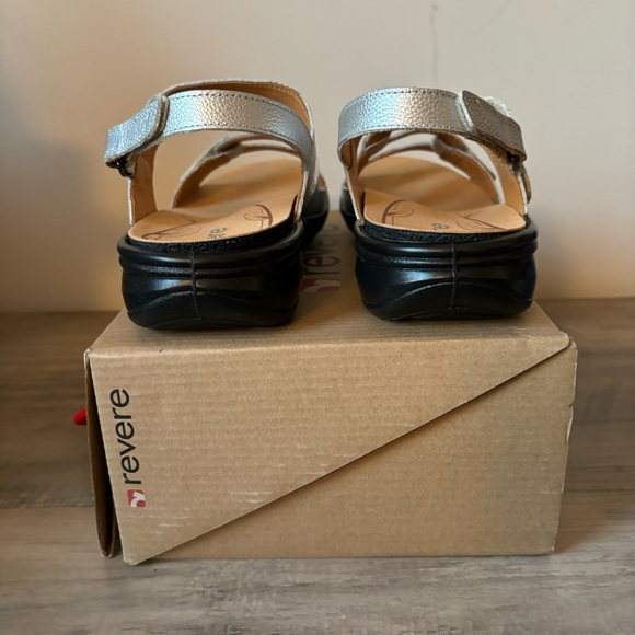 Revere Sandals Miami Pearl Adjustable Orthotic Friendly Comfort Shoes New 7W - Picture 7 of 11